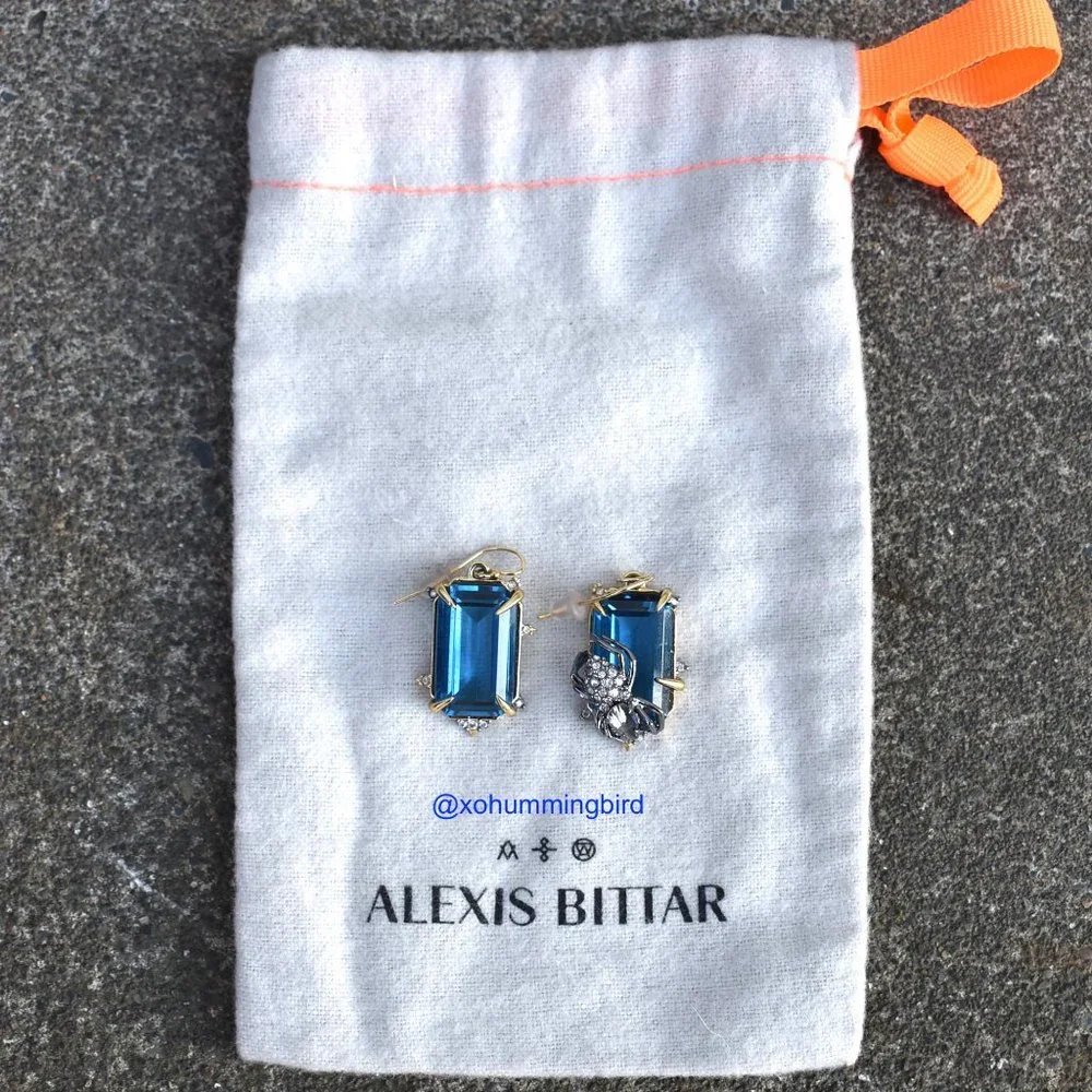 Alexis Bittar  | Swarovski Crystal Pavé Asymmetric Spider Drop Earrings/…
